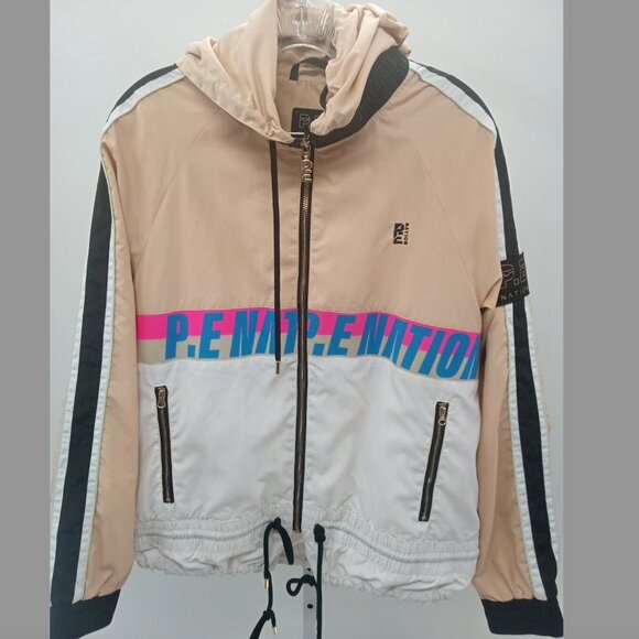 P.E Nation MAN UP HOODED JACKET Sz Small - Picture 3 of 6